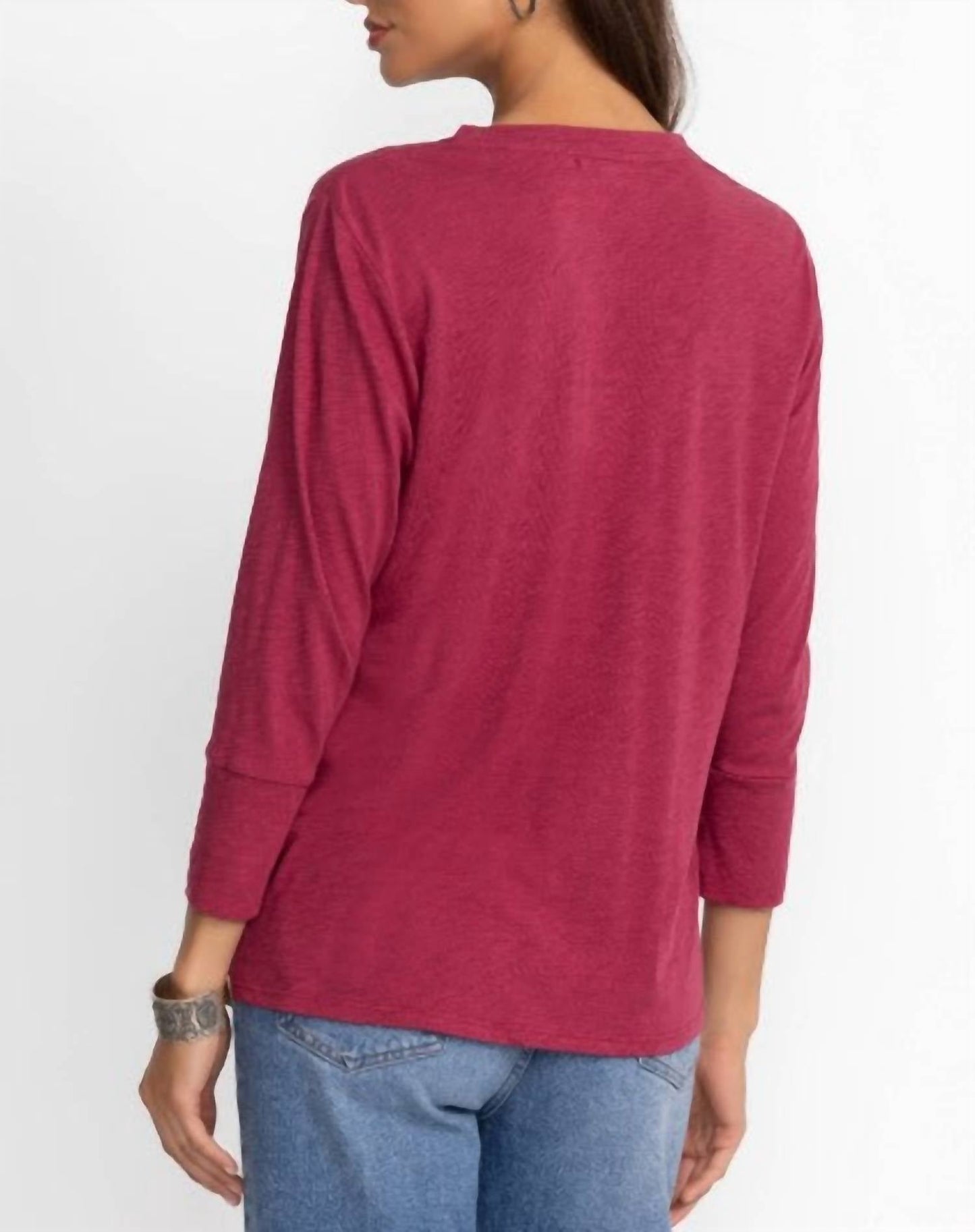 Johnny Was - Button V Neck Tee