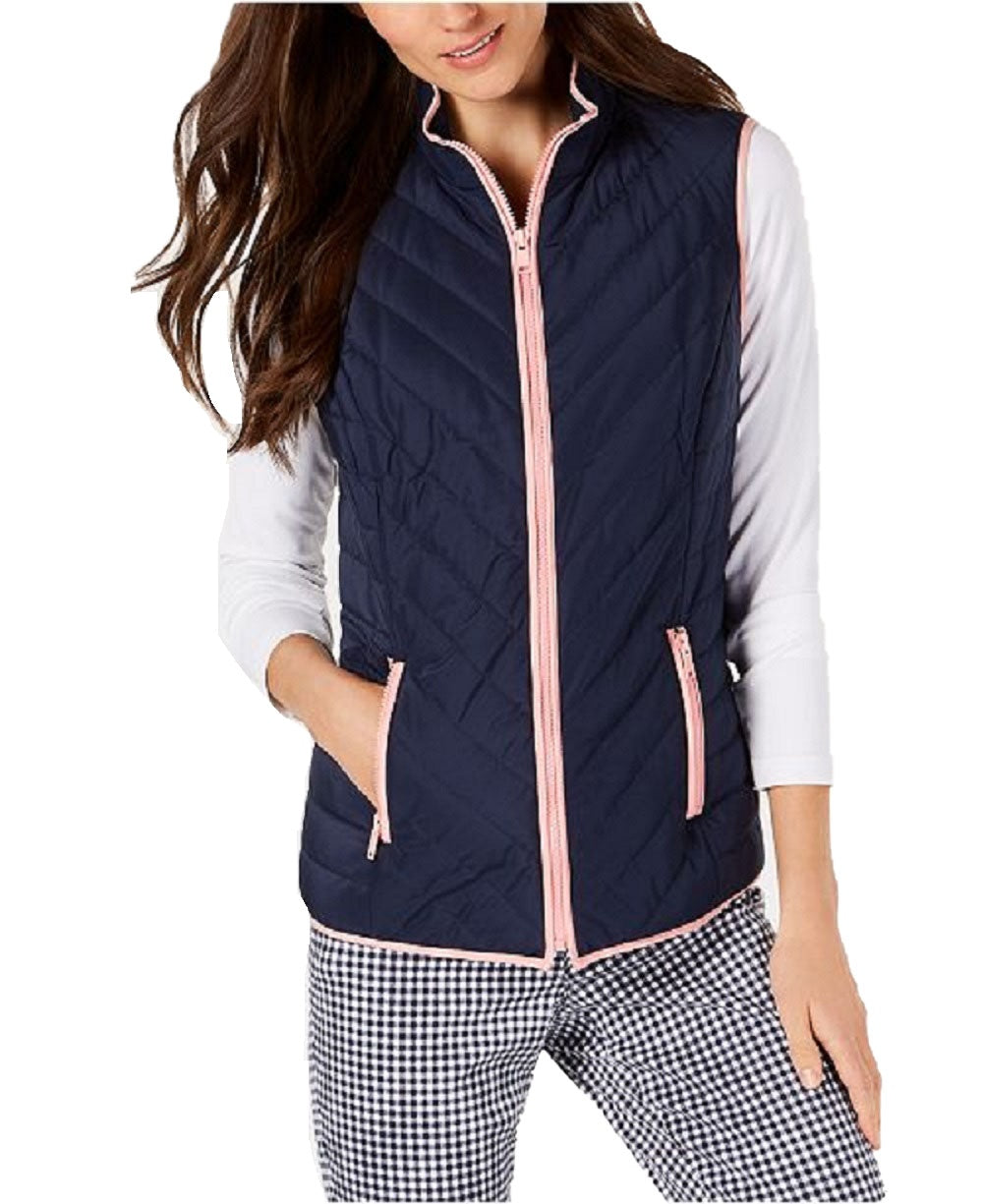 charter-club-womens-contrast-trim-zip-front-vest-blue-size-extra-large-1