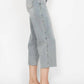 Judy Blue - Tummy Control Raw Hem Crop Wide Jeans