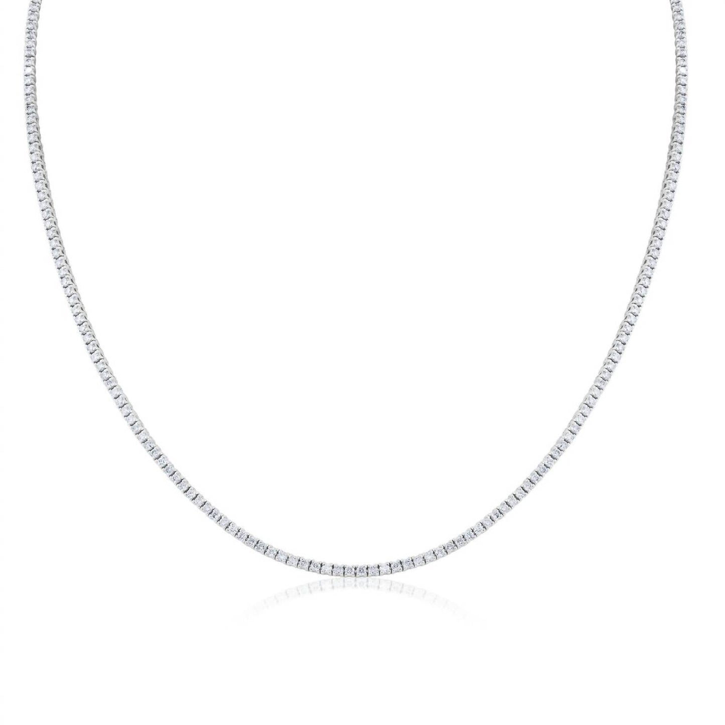 Diana M Jewels - 3.00 कैरट डायमंड टेनिस नेकलेस