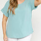 Entro - Scoop Neck Short Sleeve Top