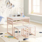 Signy 3 Piece Activity Table Set - Pink / White