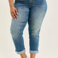 Judy Blue - Cool Denim With Cross Back Belt Loop Boyfriend Jeans