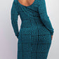 The Curve La - Plus Size Scoop Neck Short Dress