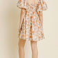 Aureum - Ruched Shirred Mini Dress