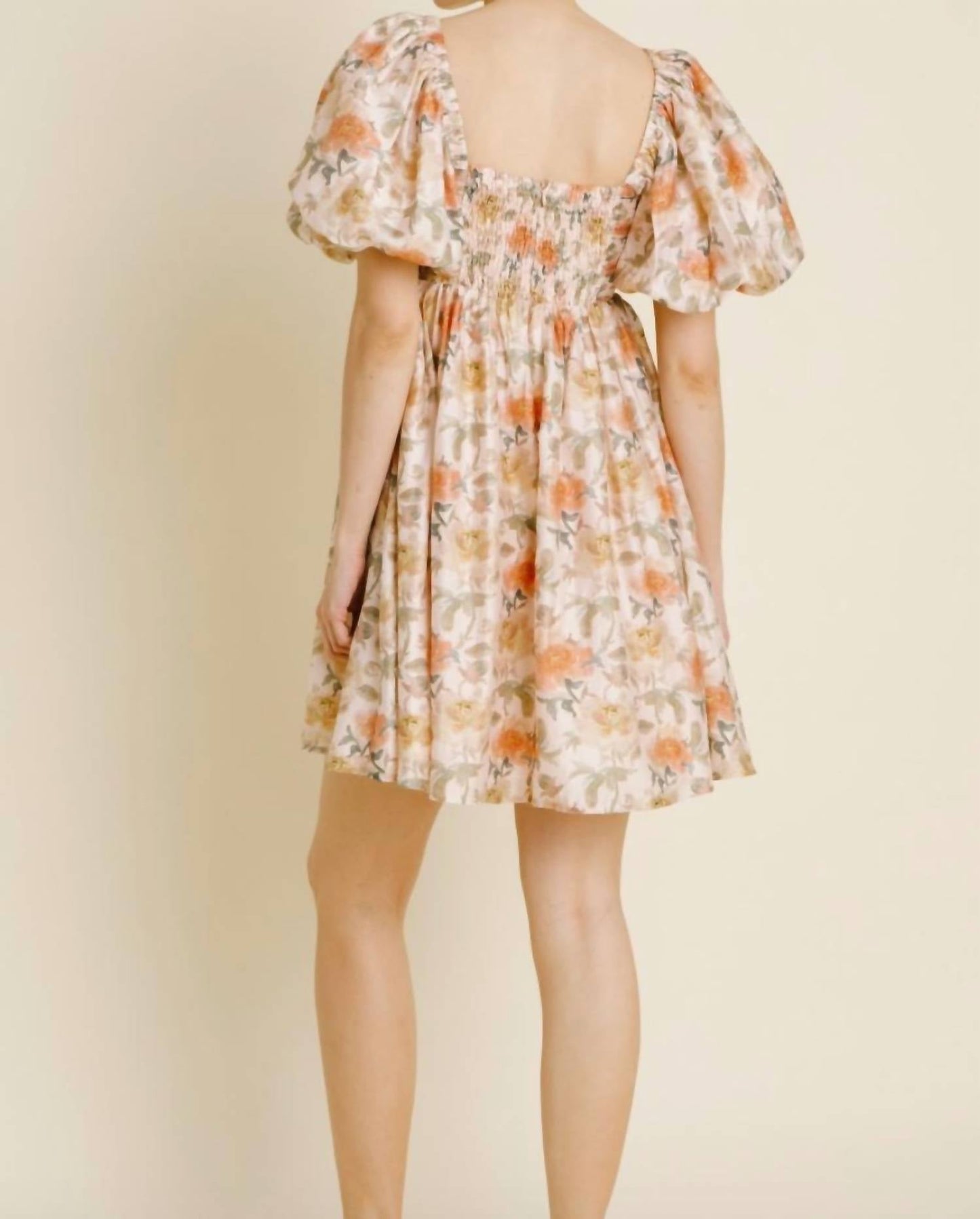Aureum - Ruched Shirred Mini Dress