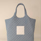 Care Tucker - Maxi Quilted Denim Tote Bag