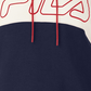 Fila Women's Timeless Logo Colorblocked Hoodie Red Size 1X