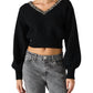 Steve Madden - Crystal Embellished Sweater