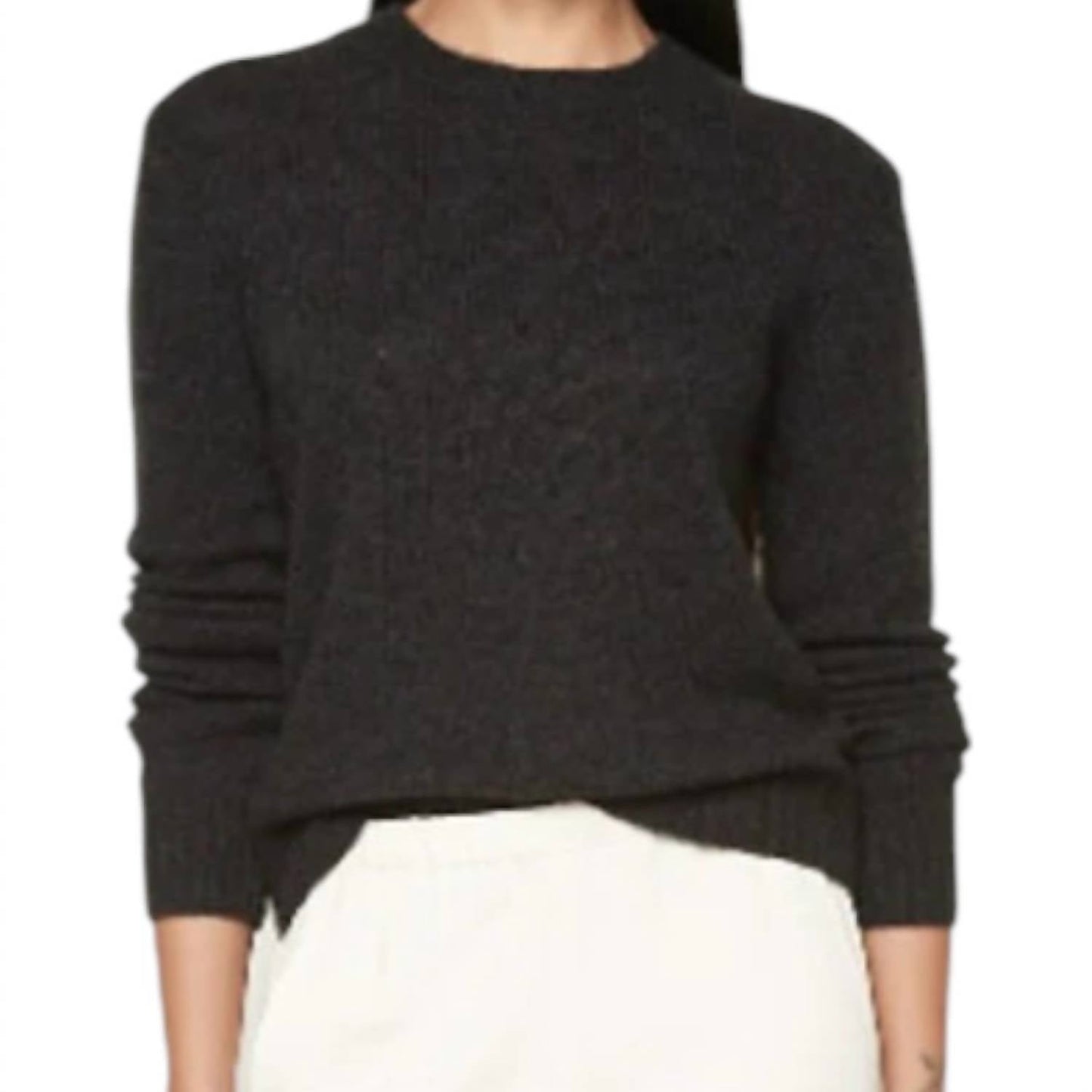 Enza Costa - Cashmere Easy Long Sleeve Crew Sweater