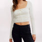 Free People - Long Sleeve Scarlet Smocked Top