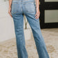 Judy Blue - Mid Rise Destroy Hem Bootcut Jeans