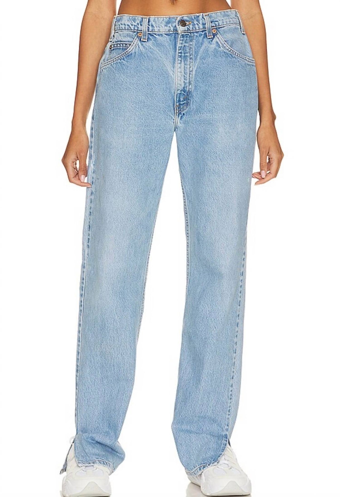 Aligrace - Alyssa Tilted Split Customs Jeans