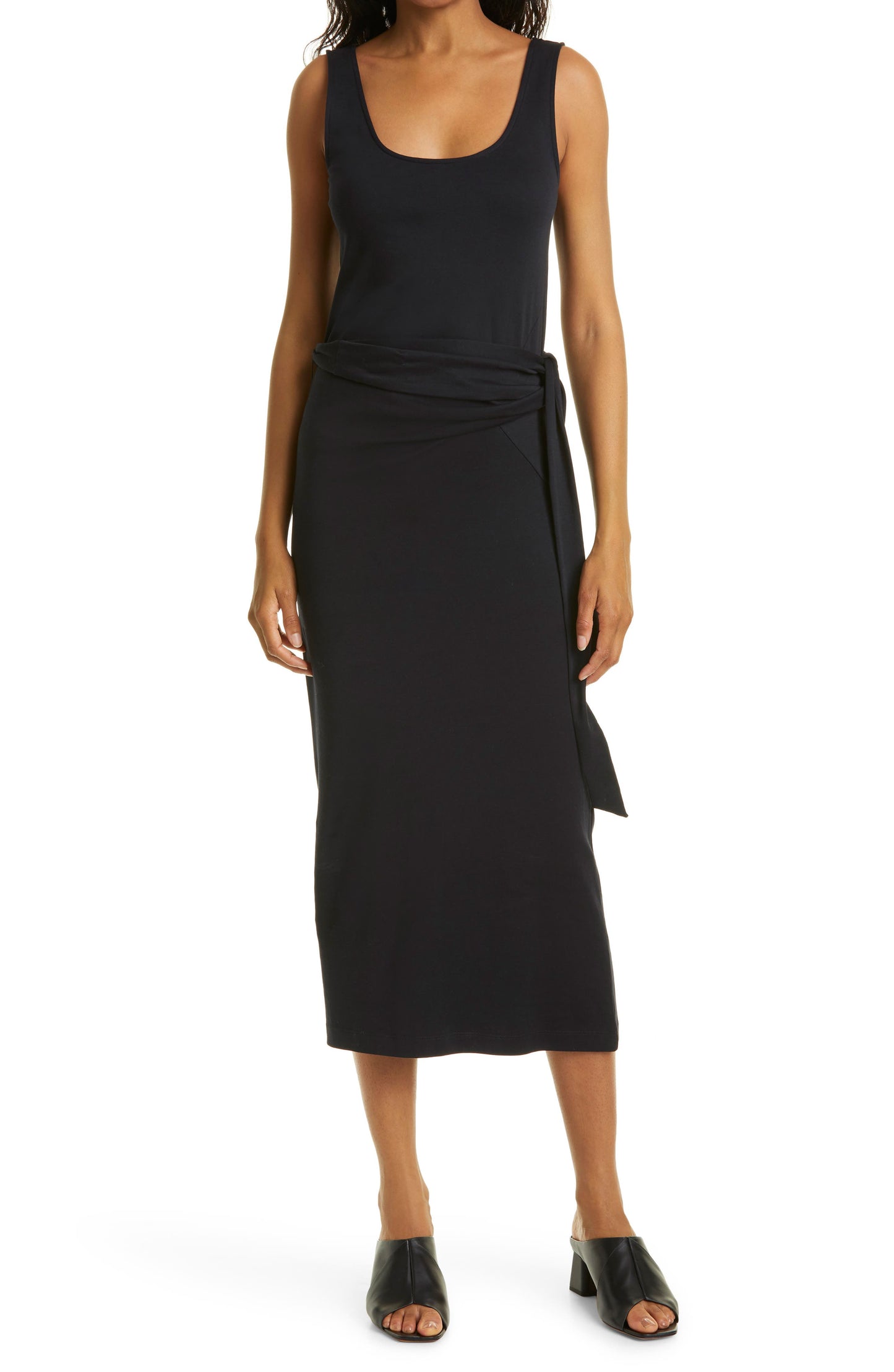 Vince Pima Cotton Sleeveless Dress - Coastal
