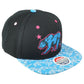 Zephyr California Cali Bear Republic Snapback Flat Bill State Black USA Hat Cap