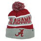 NCAA '47 Brand Forty Seven Alabama Crimson Tide Pom Pom Cuffed Knit Beanie