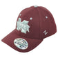 NCAA Zephyr Mississippi State Bulldogs Flex Fit Stretch Burgundy Hat Cap
