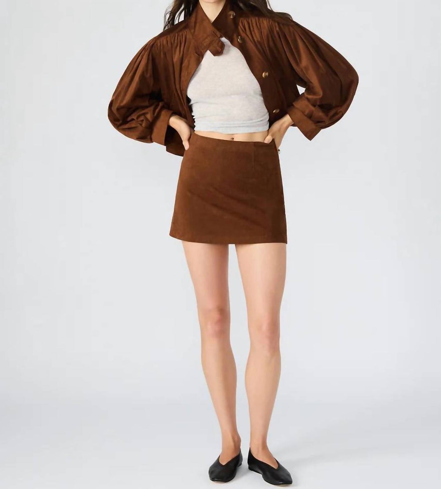 Steve Madden - Cindi Faux Suede Skirt