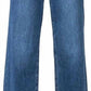 Judy Blue - High Waist Double Button Wide Leg Denim Jeans