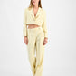 Boss Orange Womens High Rise Wide Leg Pants Juicy Yellow