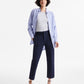 Boss Orange Womens High Rise Tapered Leg Pants Navy