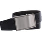 Perry Ellis Men's Rachel Plaque Belt Black