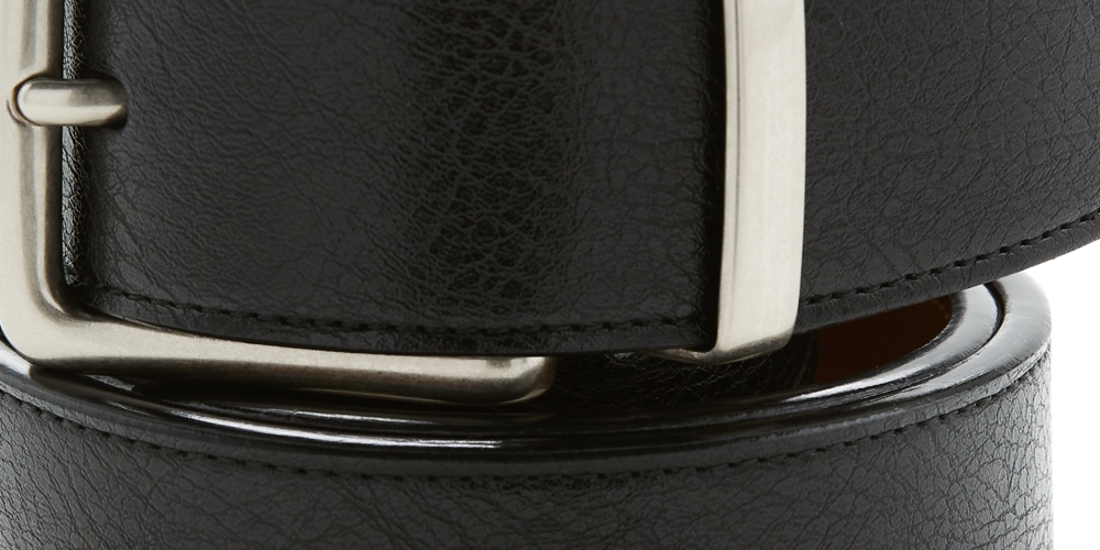 Perry Ellis Men's Casual Reversible Belt Black Size Small