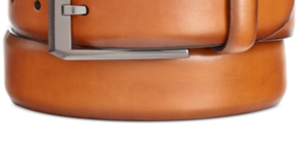 Alfani Men's Feathe Edge Belt Brown Size 32