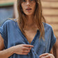 Free People - Wrap It Up V-neck Short Sleeve Top