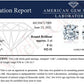 AGS Certified 14K White Gold 1.0 Cttw 4-Prong Set Brilliant Round-Cut Solitaire Diamond Push Back Stud Earrings (F-G Color, SI2-I1 Clarity)