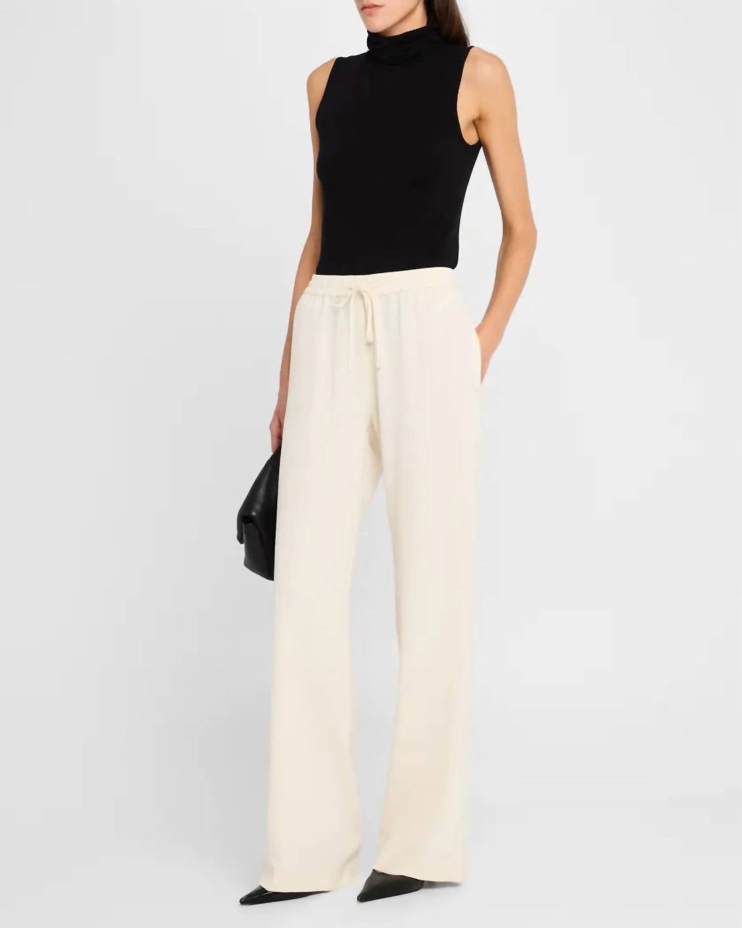 Enza Costa - Crepe Drawstring Resort Pants
