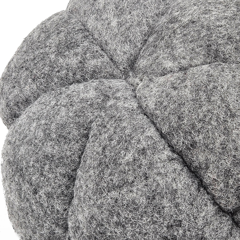 Set of 3 Plush Fabric Pumpkins in Brown