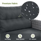 Outdoor Furniture Set Patio Rattan with Recliners and Tables