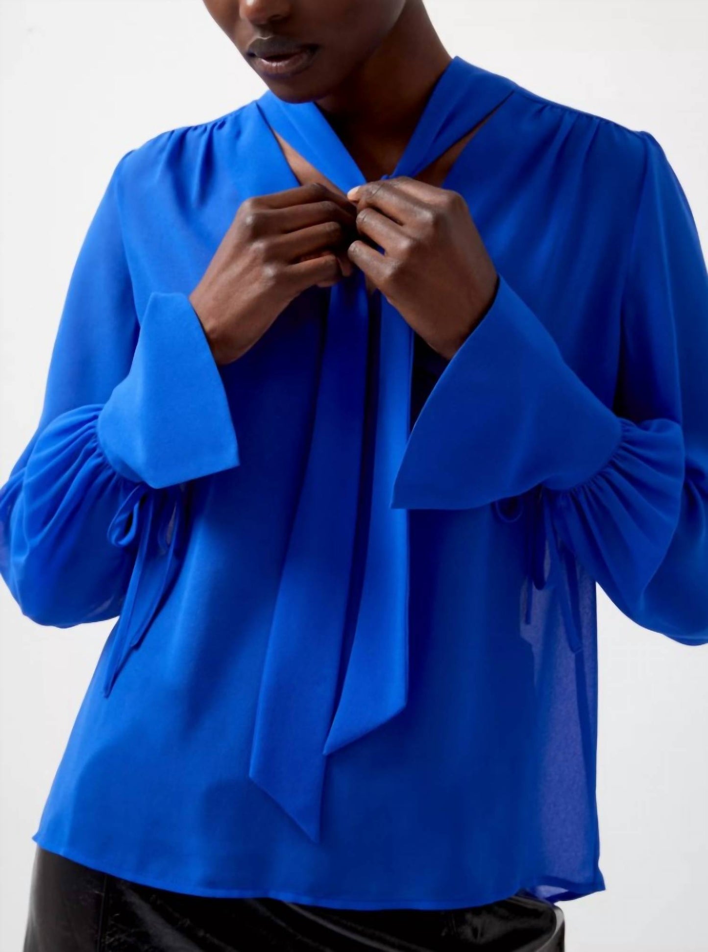 French Connection - Eden Tie Neck Blouse