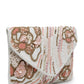Treasure Jewels - Women's Shades Of Peach Beaded Clutch