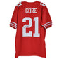 NFL San Francisco 49ers Frank Gore #21 Autographed Jersey Signed Size Red