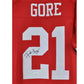 NFL San Francisco 49ers Frank Gore #21 Autographed Jersey Signed Size Red