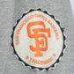 MLB Red Jacket San Francisco Giants Pullover Hoodie Gray Distressed Adult