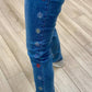 Fdj - Embroidered Rose Jeans