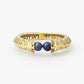 Avenue Chic - Women's Temple Muse Oval Hinge Bangle