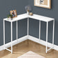 Corner Accent Console Table For Entryway, Unique L-Shaped Design
