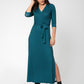 Leota Women's Perfect Wrap Maxi Dress Green