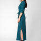 Leota Women's Perfect Wrap Maxi Dress Green