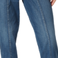 Frayed Women's Tapered High Rise Workwear Jeans Blue Size 30
