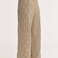 Black Crane - Cable Knit Pants