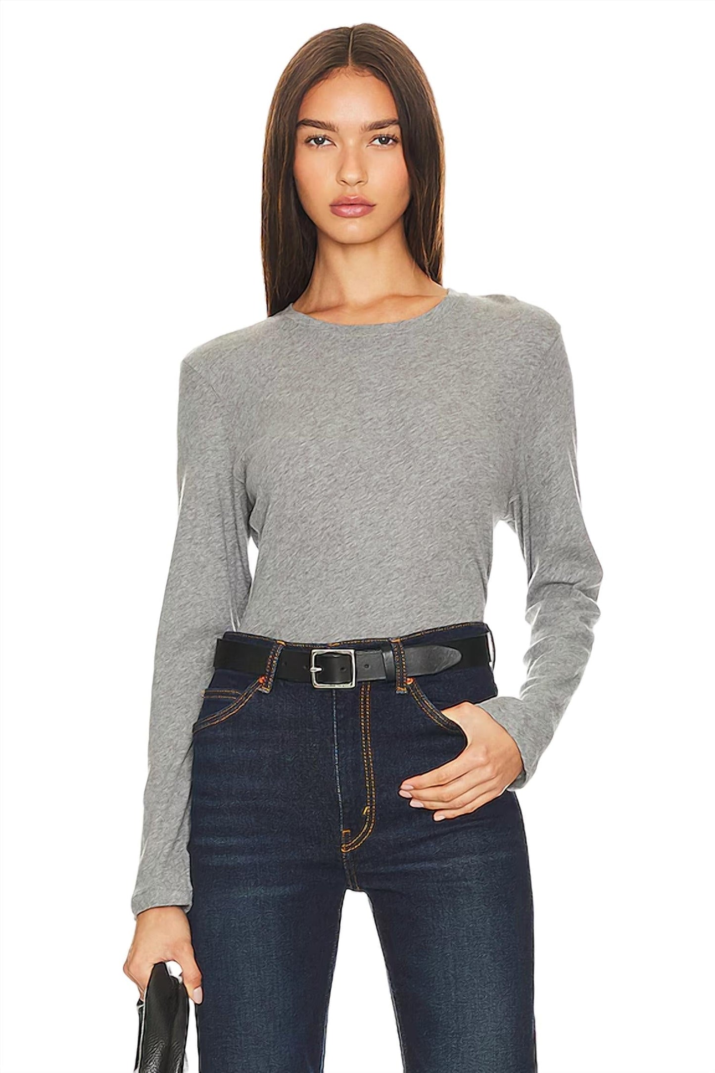Enza Costa - Cashmere Loose Long Sleeve Tee Top