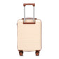 14'/20' 2-Piece Beige ABS Spinner Wheel Luggage Set
