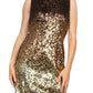 Adrianna Papell - Ombre Boat Neck Sequin Sheath Dress