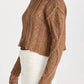 Free People - Cutting Edge Cable Cropped Sweater