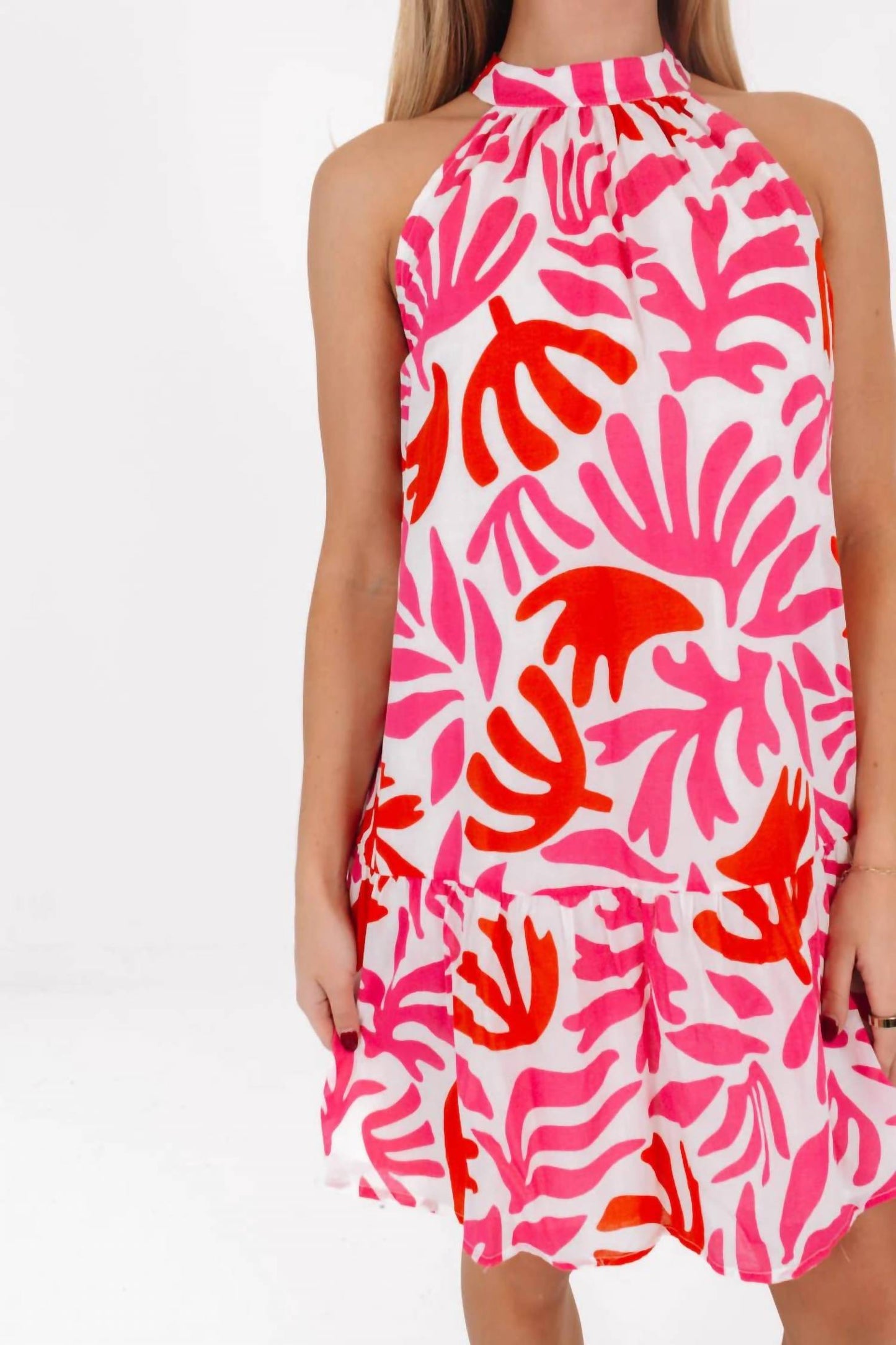 J.Marie - Lara High Neck Mini Dress